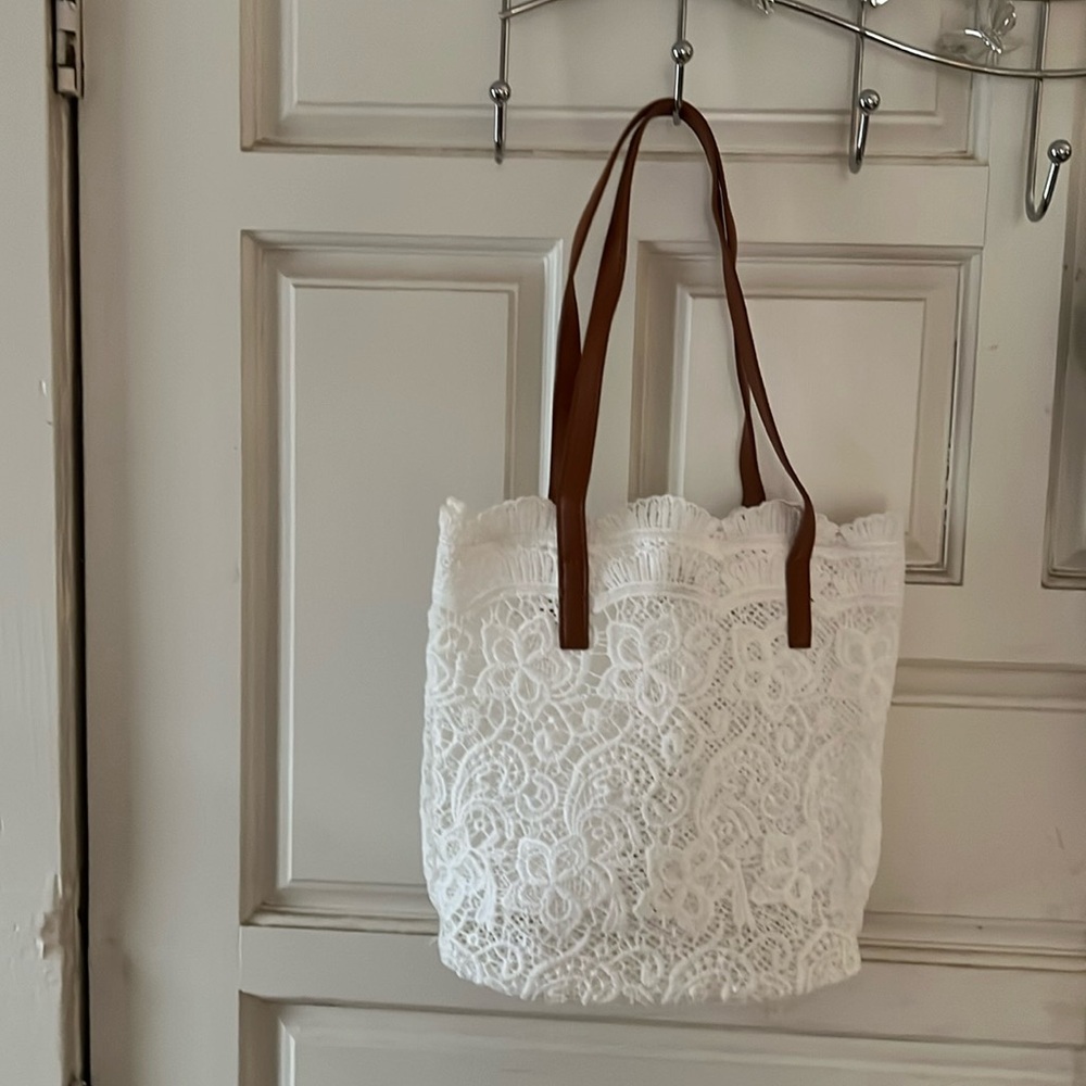 New lace bucket shape handbag